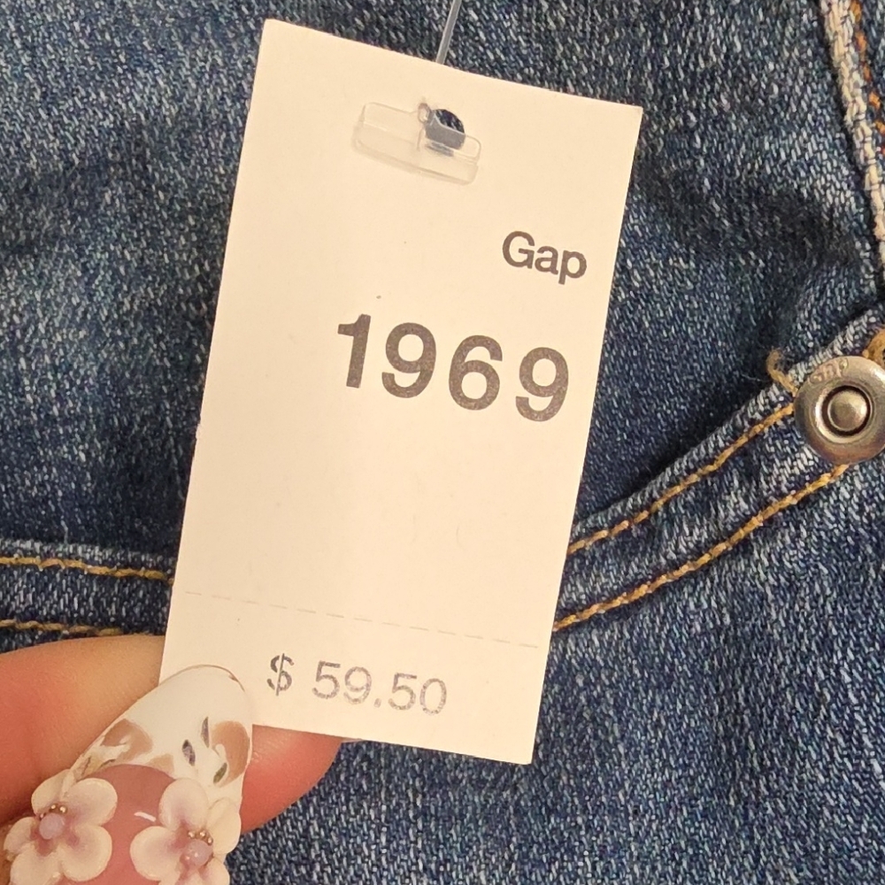 GAP Women's Medium Blue Flare Jeans - Picture 3 of 5